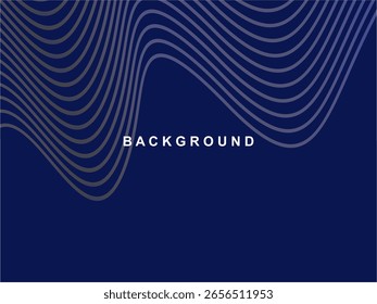 Fondo Abstractas, fondo azul oscuro con diseño de patrón ondulado moderno, arte de línea, diseño de fondo.
