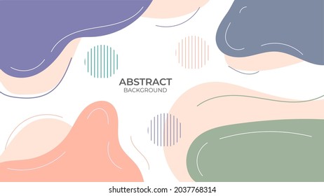 Background abstract decorative design in abstract style with fluid object