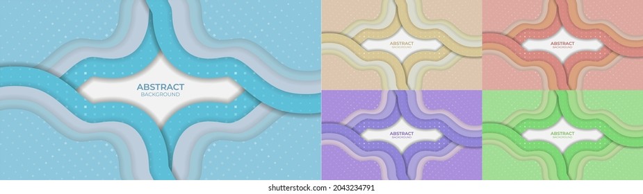 Diseño decorativo abstracto de fondo en estilo abstracto con objeto fluido