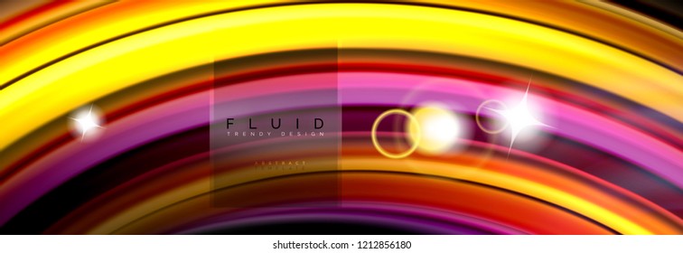 Diseño abstracto de fondo, mezcla de ondas de color líquido en negro, ilustración vectorial
