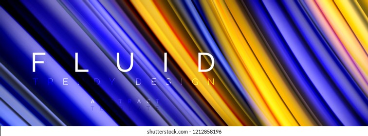 Diseño abstracto de fondo, mezcla de ondas de color líquido en negro, ilustración vectorial
