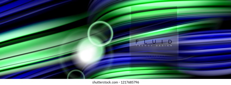 Diseño abstracto de fondo, mezcla de ondas de color líquido en negro, ilustración vectorial