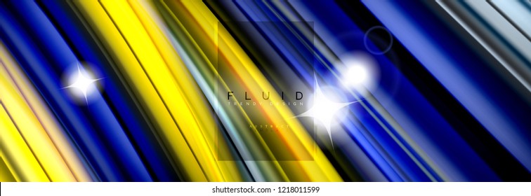 Diseño abstracto de fondo, mezcla de ondas de color líquido en negro, ilustración vectorial