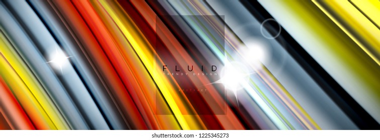Projeto abstrato de fundo, fluindo misturando ondas de cor líquida em preto, ilustração vetorial