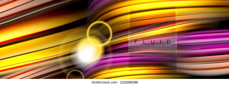 Diseño abstracto de fondo, mezcla de ondas de color líquido en negro, ilustración vectorial