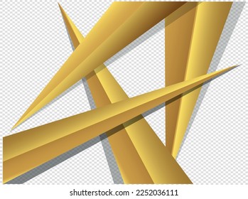 Background. Abstract background design in gold. Isolated background. Geometric background 
