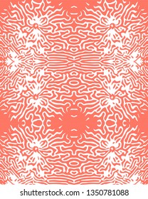 background abstract design made of Living Coral 2019 color. Color of year 2019 backdrop Living Coral concept.