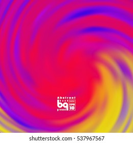 Background abstract for design . Multicolored gradient. Whirlpool rainbow. Geometric texture. Vector illustration.