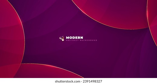 Diseño abstracto de fondo con formas de círculo de color morado y rojo formas de degradado de fluido Las formas de fondo de degradado componen afiches de diseño futurista. Ilustración del vector abstracto.