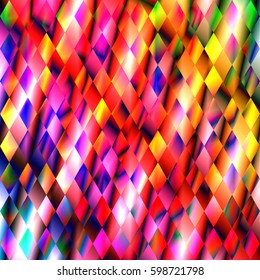 Background abstract for design. Vector illustration. Colorful mosaic banner. Pattern seamless geometric with decorative elements. Print on textile.