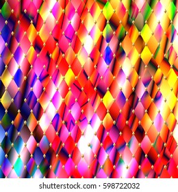 Background abstract for design. Vector illustration. Colorful mosaic banner. Pattern seamless geometric with decorative elements. Print on textile.