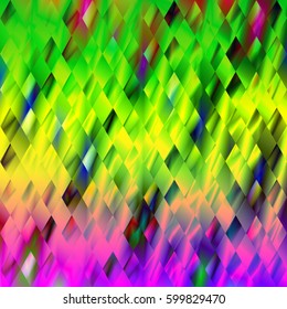 Background abstract for design. Vector illustration. Colorful mosaic banner. Pattern seamless geometric with decorative elements. Print on textile.