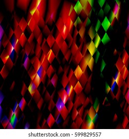 Background abstract for design. Vector illustration. Colorful mosaic banner. Pattern seamless geometric with decorative elements. Print on textile.