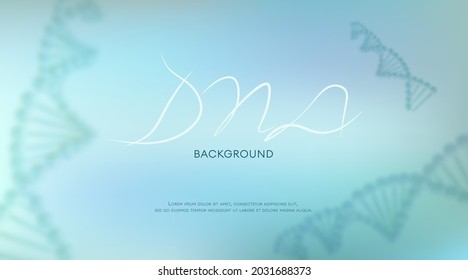 Background with abstract DNA helix. Science Concept for cosmetic or healthcare, medical, biotechnology or chemistry.	