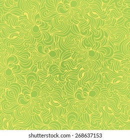 Background with abstract doodle waves 