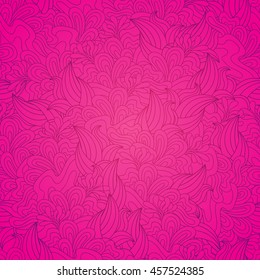 Background with abstract doodle waves. Seamless texture. 