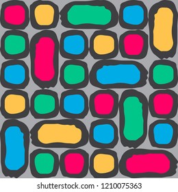 Background with abstract elements, colorful illustration, eps10