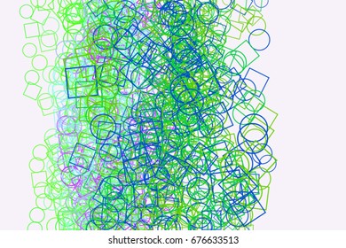 Background abstract ellipse & square box pattern for design. Vector illustration graphic.