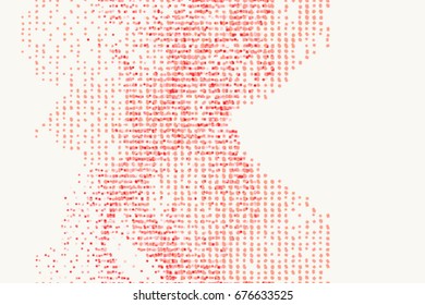 Background abstract ellipse & square box pattern for design. Vector illustration graphic.