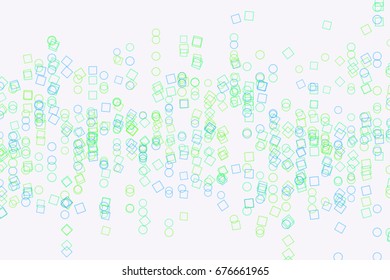 Background abstract ellipse & square box pattern for design. Vector illustration graphic.