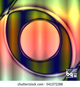 Background abstract eye. Vector illustration. Multicolored gradient. Rainbow geometric texture. Design glitch.