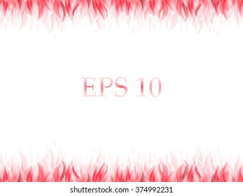 Background with abstract flames, vector illustration