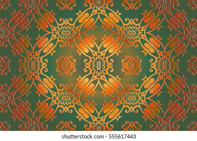 background abstract floral symmetrical pattern colorful folklore