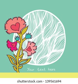 background with abstract flower