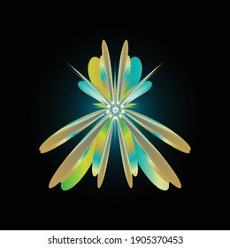 background  abstract flower on the artistic