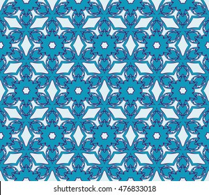 background with abstract flowers. seamless texture. vector. blue color. for interior design, printing, textile industry