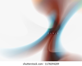 Background abstract fluid colors design, vector trendy template