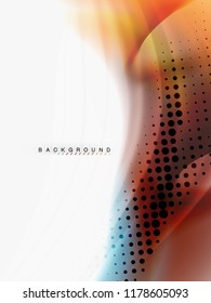 Diseño de colores de fluidos abstractos de fondo, plantilla de moda vectorial