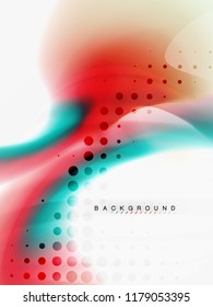 Background abstract fluid colors design, vector trendy template