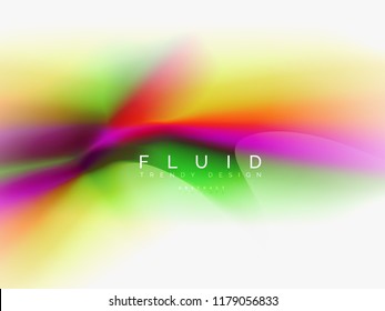 Diseño de colores de fluidos abstractos de fondo, plantilla de moda vectorial