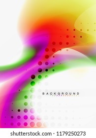 Background abstract fluid colors design, vector trendy template