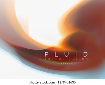 Background abstract fluid colors design, vector trendy template