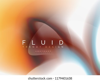 Background abstract fluid colors design, vector trendy template