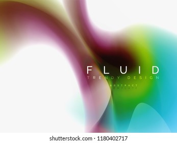 Background abstract fluid colors design, vector trendy template