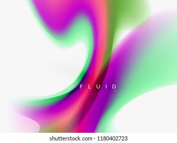 Background abstract fluid colors design, vector trendy template