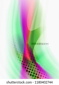 Diseño de colores de fluidos abstractos de fondo, plantilla de moda vectorial