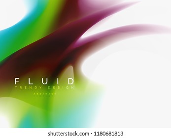 Plano de fundo abstrato fluido cores design, vetor trendy template