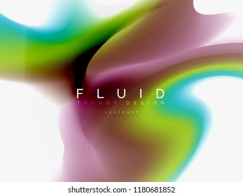 Background abstract fluid colors design, vector trendy template