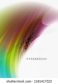 Background abstract fluid colors design, vector trendy template