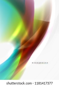 Diseño de colores de fluidos abstractos de fondo, plantilla de moda vectorial