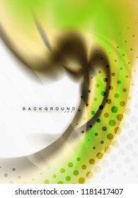 Diseño de colores de fluidos abstractos de fondo, plantilla de moda vectorial