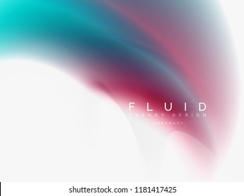 Background abstract fluid colors design, vector trendy template