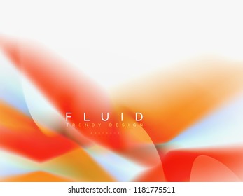 Background abstract fluid colors design, vector trendy template