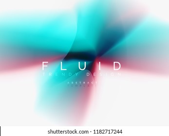 Background abstract fluid colors design, vector trendy template