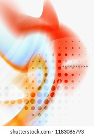 Diseño de colores de fluidos abstractos de fondo, plantilla de moda vectorial
