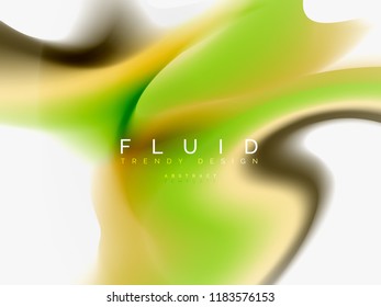 Background abstract fluid colors design, vector trendy template